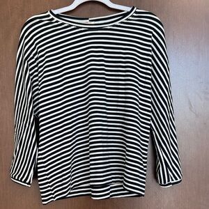 Chic Striped Long Sleeve Top